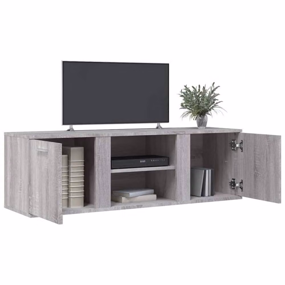 Berkfield Home Modern Grey Sonoma TV Cabinet W/D/H: 120 x 34 x 37 cm – 3