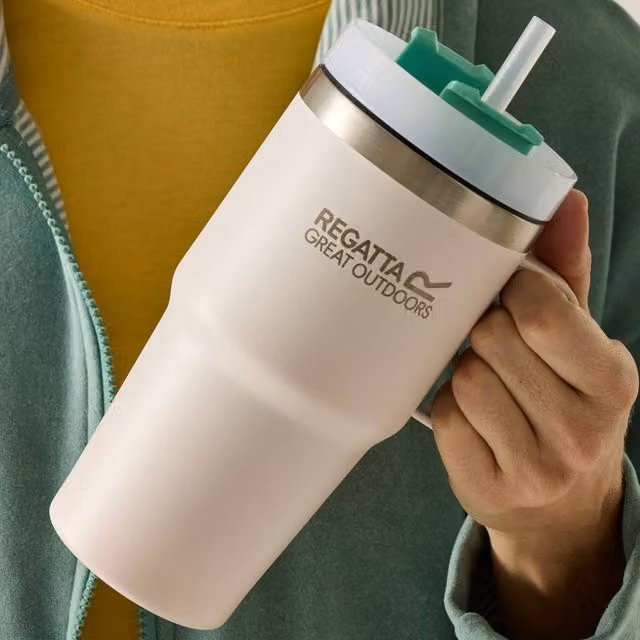 Regatta Thermulate Insulated Stainless Steel Mug with Lid, Pink, 0.6 l
