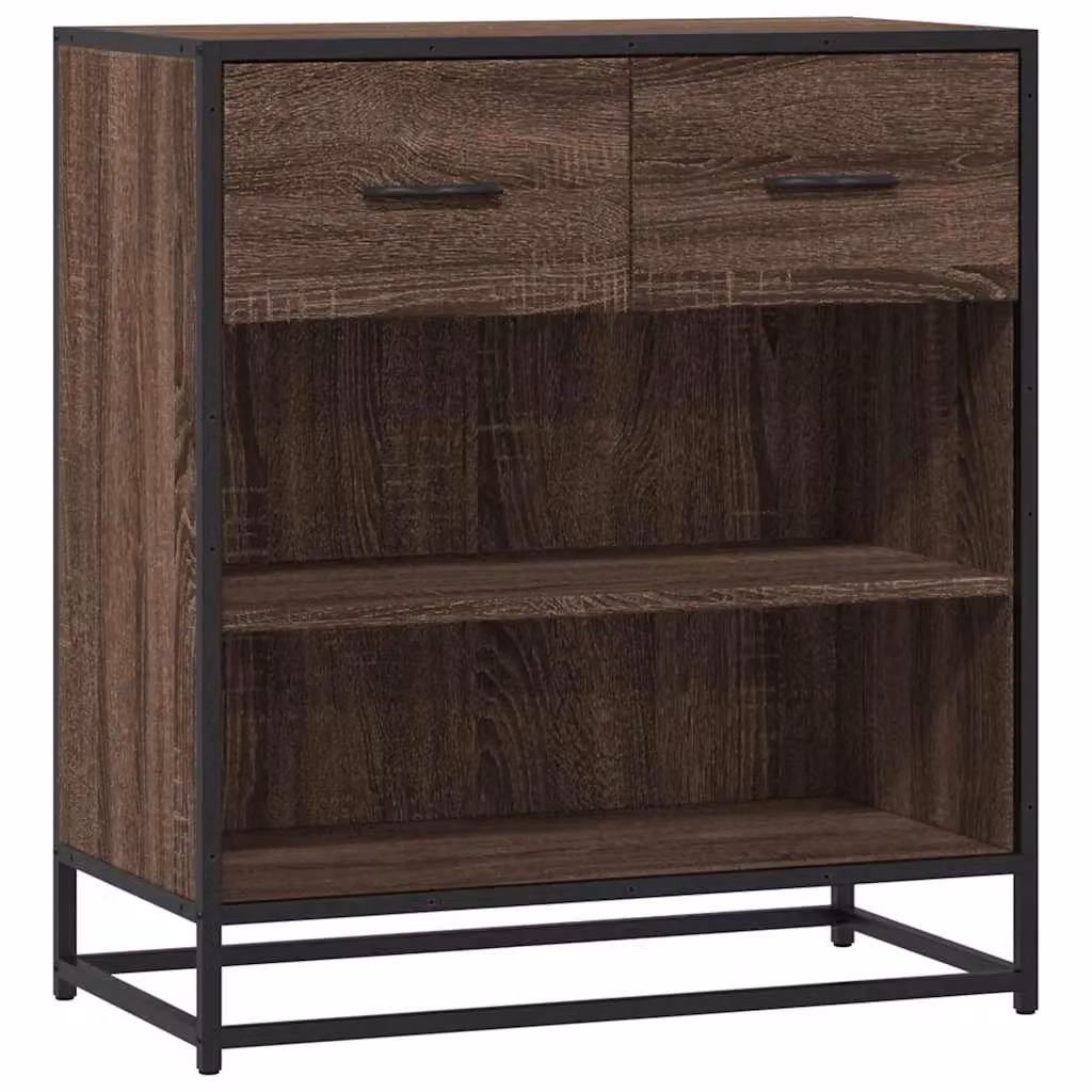 Berkfield Home Industrial Sideboard in Brown Oak, W/D/H: 68 x 35 x 76 cm – 2