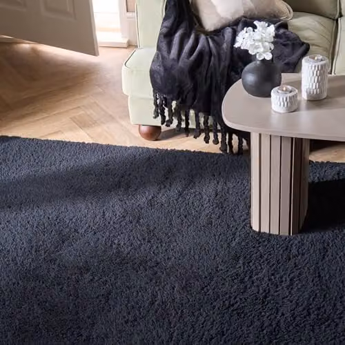 OHS Black Teddy Rug, W/D: 120 x 170 cm – 2
