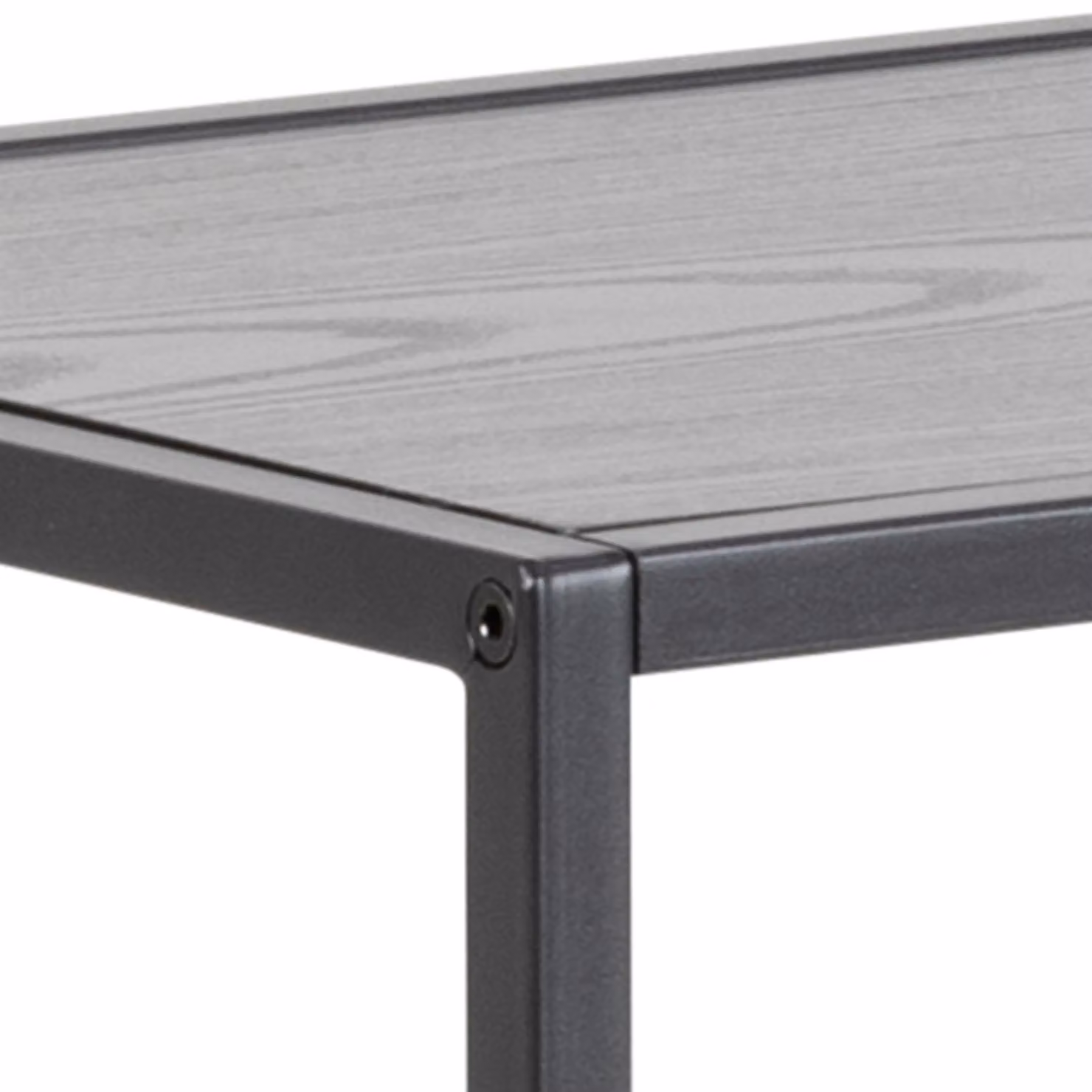 Furniture To Go Seaford Modern Rectangular Console Table with 2 Shelves in Black and Ash – 4