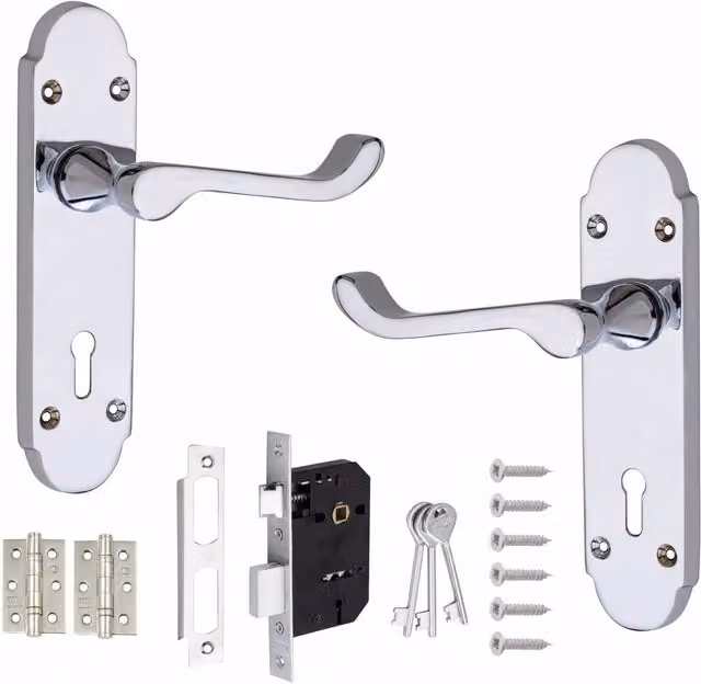 Golden Grace Chrome Door Handles
