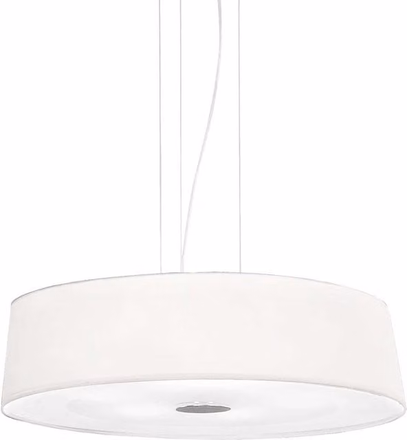 Ideal Lux Hilton 4 Light Round Suspended Ceiling Pendant in White