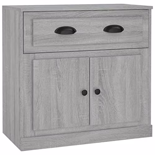 vidaXL Modern Grey Sonoma Sideboard in Engineered Wood W/D/H: 70 x 35.5 x 67.5 cm – 1