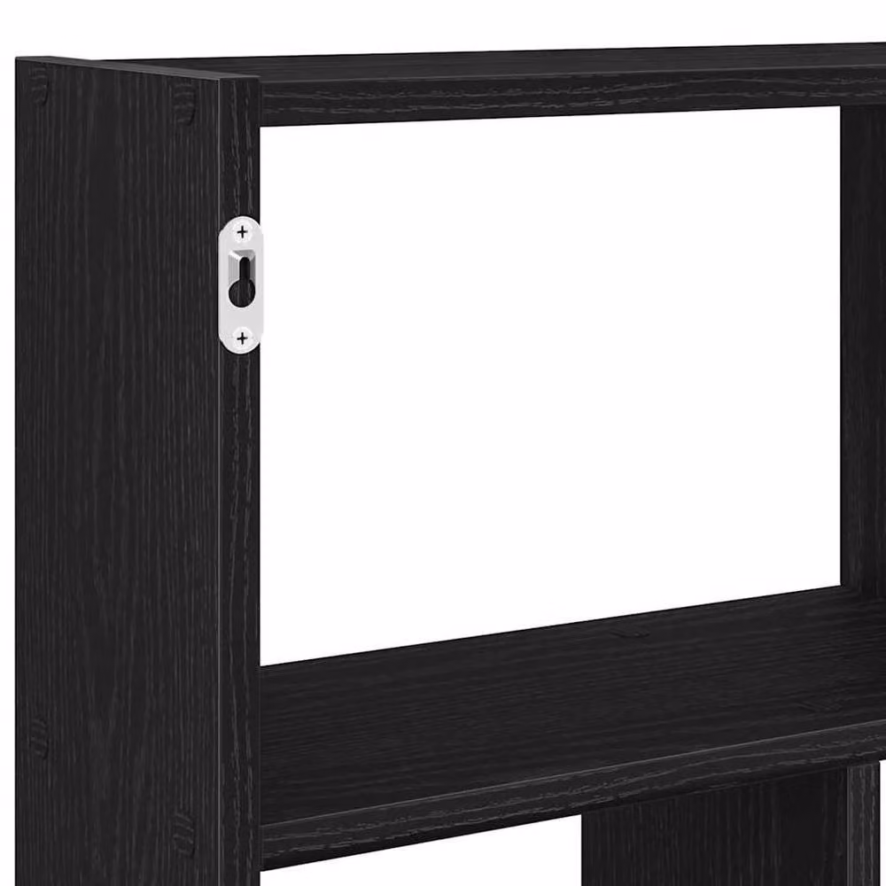 Berkfield Home Wall Mounted 12 Compartment Cube Shelf in Black Matt MDF – 4