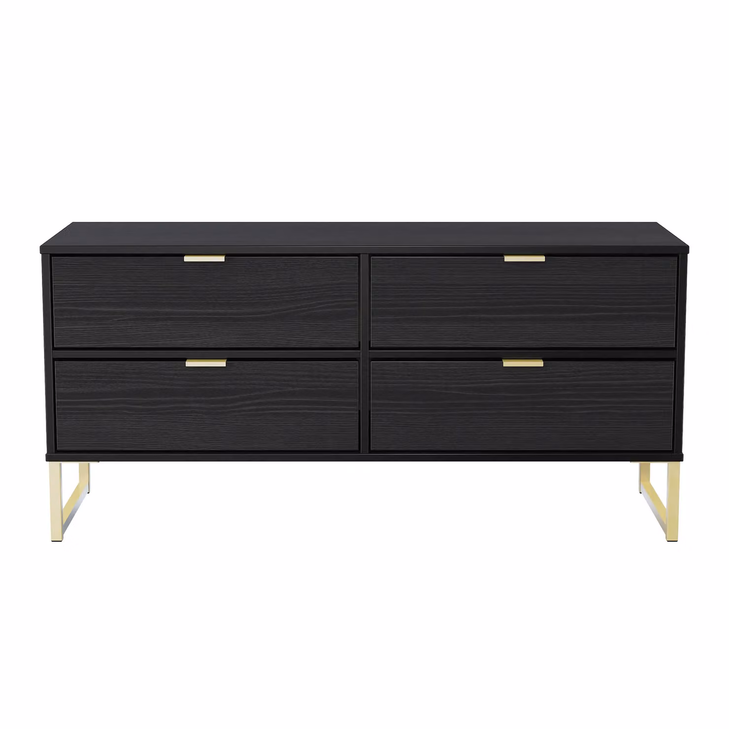 Ready Assembled 2 U Tamworth 4 Drawer Bed Box in Black and Gold – 2