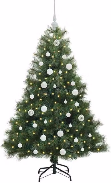 Berkfield Home Realistic Artificial Green Christmas Tree with 150 LEDs, Height: 150 cm – 1