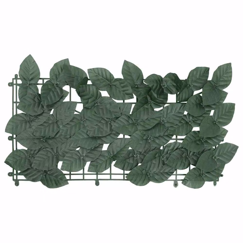 Berkfield Home Green Artificial Hedge Balcony Screen with Dark Green Leaves W: 500 cm, H: 150 cm – 2