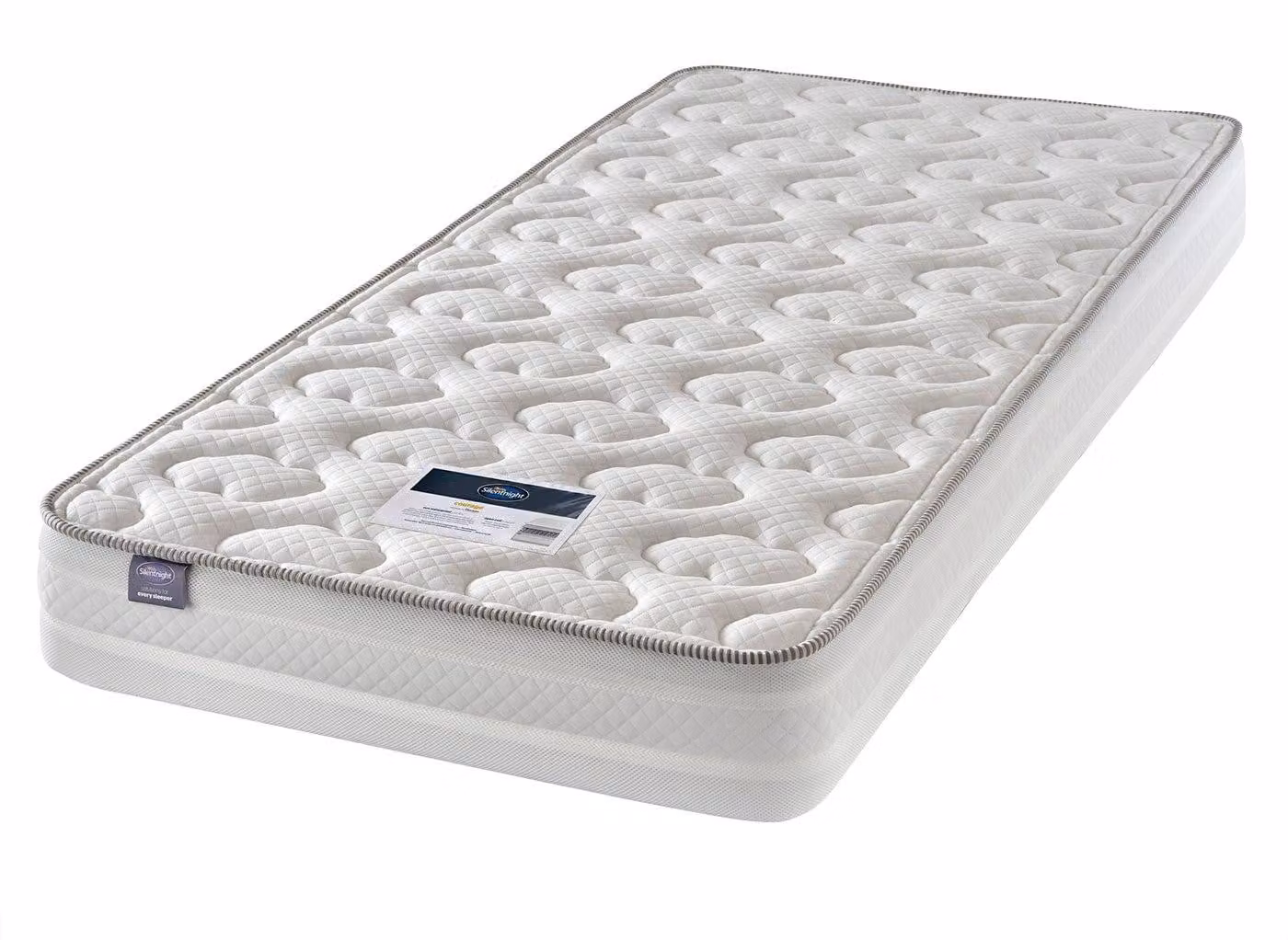 Silentnight Courage Waterproof Kids' Bonnell Spring Mattress in White