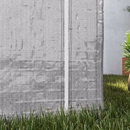Outsunny Grey Garden Shed Storage Tent with Steel Frame – 9