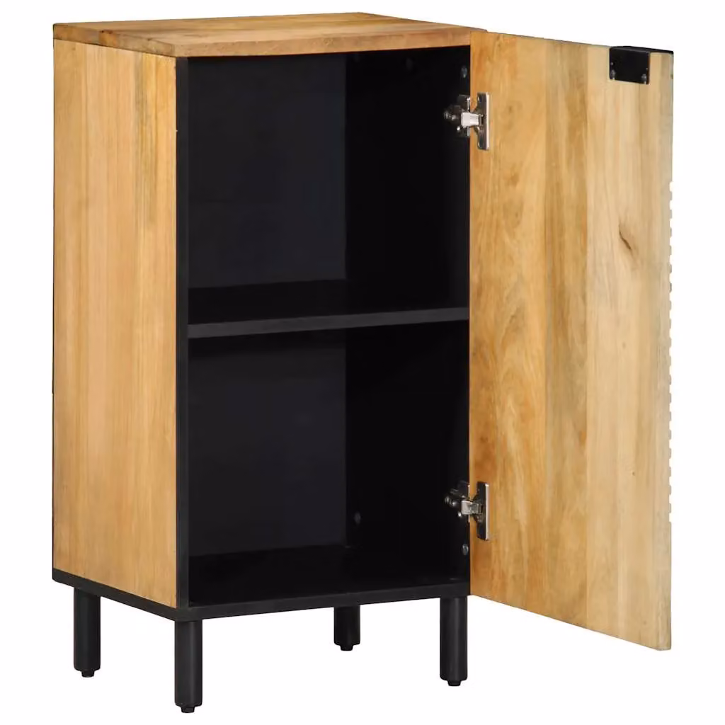 Berkfield Home Brown Mango Wood Sideboard, W: 40 cm, D: 33 cm, H: 75 cm – 2