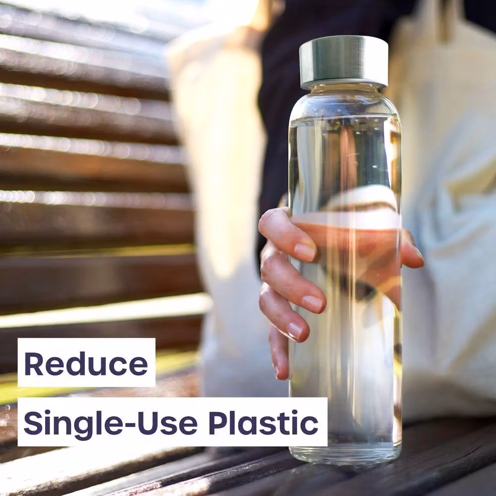 Volila 6 Pack Leakproof Clear Glass Bottles with Lids, Brush and Labels, 250ml each – 2