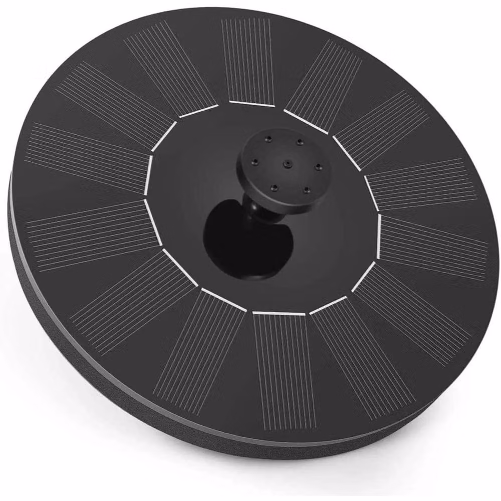 FLAVORA Solar Floating Fountain Pump in Black – 5