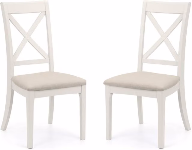 Cheshire Gainsborough Elegant Dining Chairs - Set of 2 - Grey Microfibre Fabric – 1