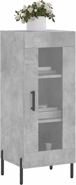 Berkfield Home Industrial Sideboard in Grey, W/D/H: 34.5 x 34 x 90 cm – 1