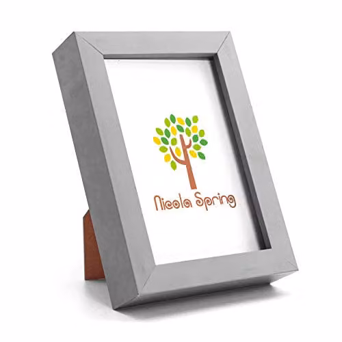 Nicola Spring Rectangular 3D Shadow Box Photo Frames, Pack of 2, Grey or Black, W/D/H: 17.5 x 12.5 x 3.5 cm – 2