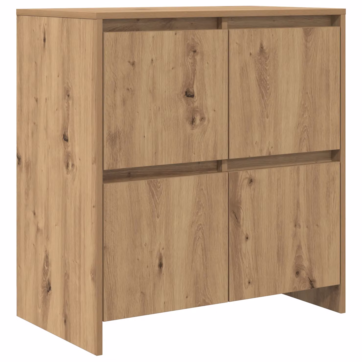 Berkfield Home Artisan Oak Sideboard 2 Piece Set in Brown, W/D/H: 70 x 41 x 75 cm – 3