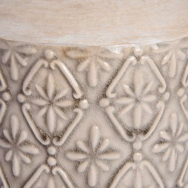 KDMK Modern Plain White Ceramic Tabletop Vase