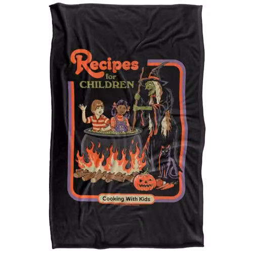 Steven Rhodes Recipes For Children Multicolour Fleece Throw Blanket W/D/H: 91 x 147 cm – 5
