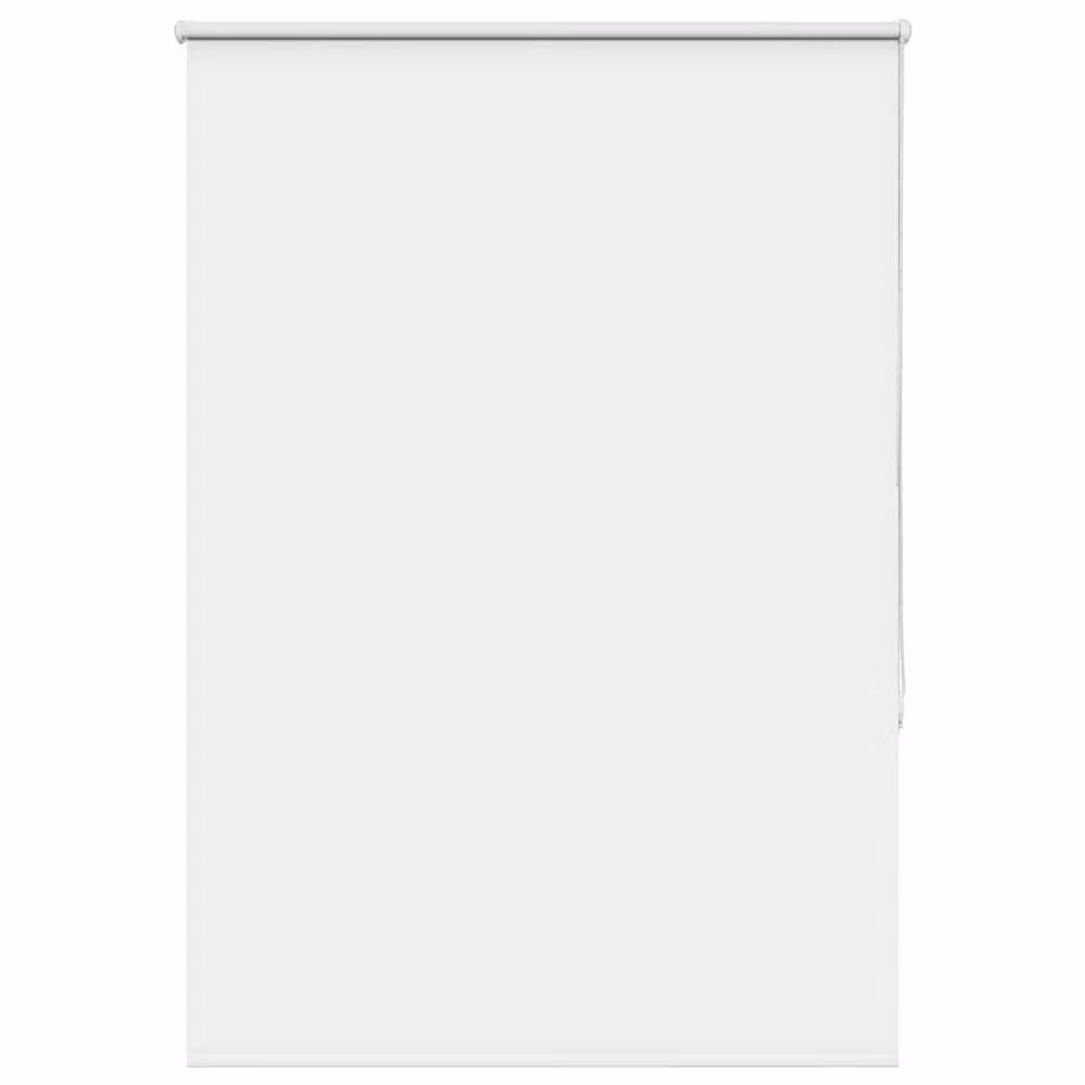 Berkfield Home White Blackout Roller Blind, Polyester, W: 105 cm, H: 150 cm – 1