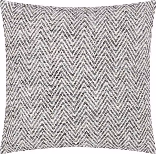 Make it a Home Square Velvet Cushion in Grey Polyester