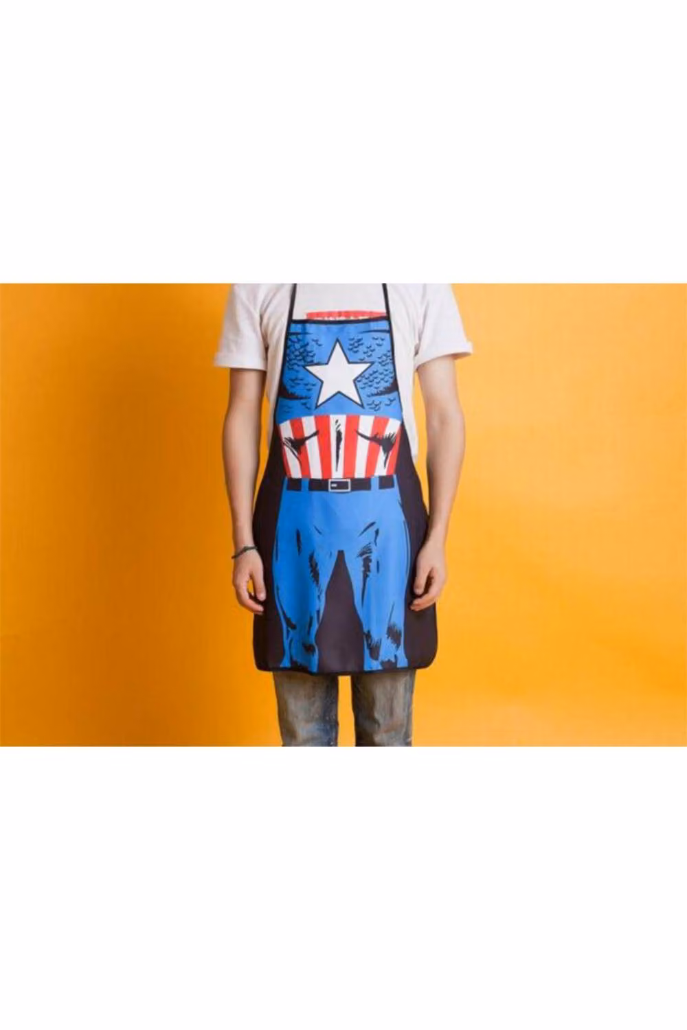 KDMD Captain America Funny BBQ Apron with Adjustable Shoulder Strap in Blue – 2