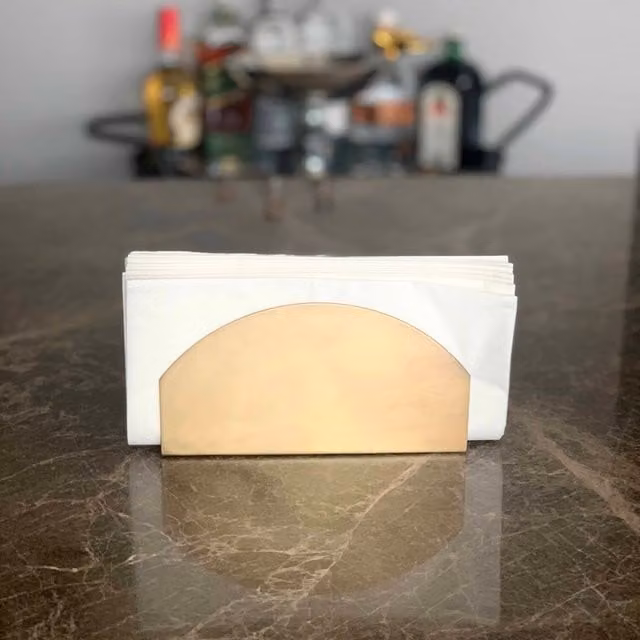 The Mia UK Gold Metal Napkin Holder