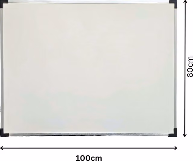 ReallyRecycle White Wall Whiteboard with Aluminium Frame