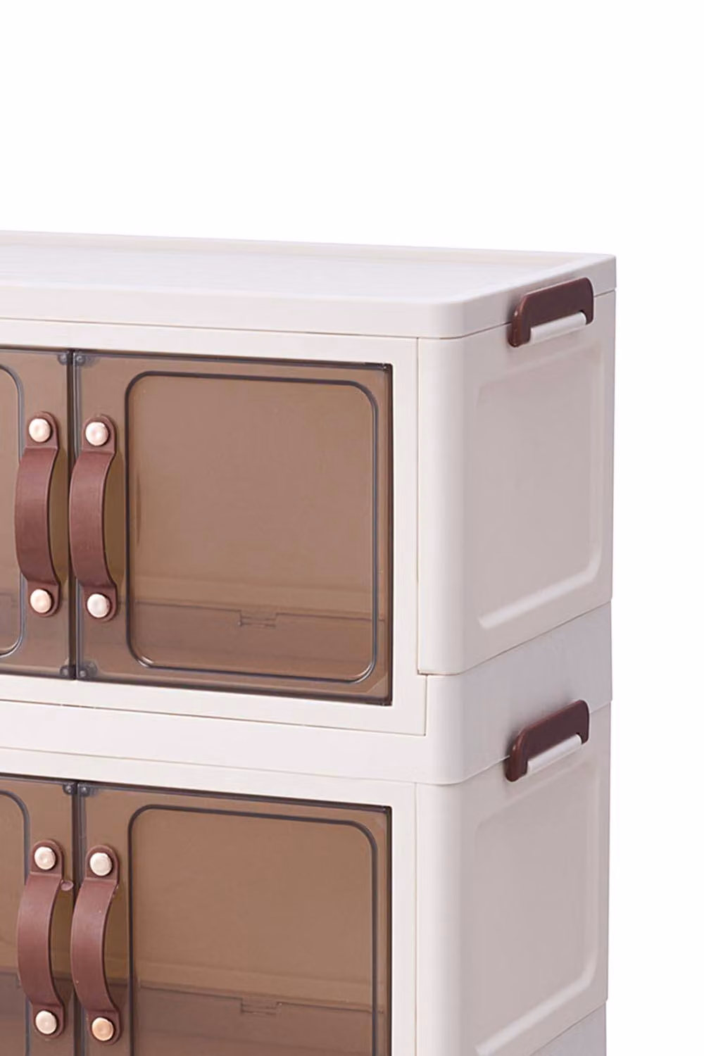 Garden Sanctuary 3-Tier Double-door Desk Organizer Storage Box in White – 4