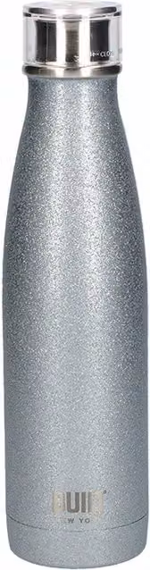 BUILT New York Double Walled Stainless Steel Insulated Water Bottle, Silver, 348 ml – 5