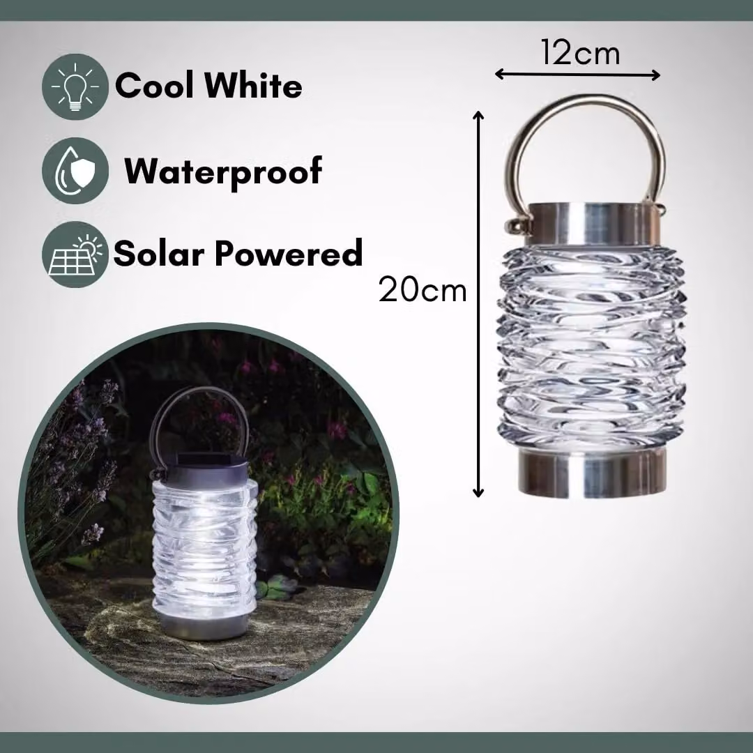 Marco Paul Solar Wave Lantern in Silver – 3