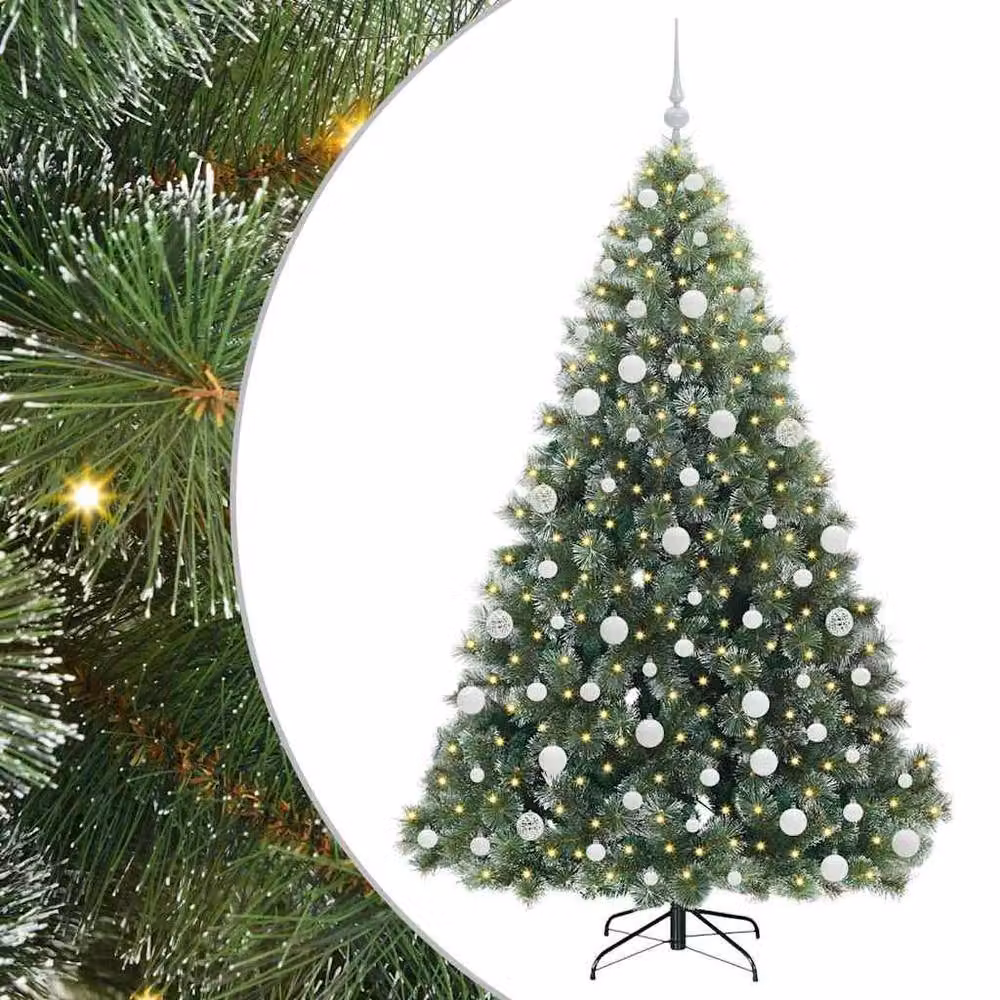 Berkfield Home Realistic Artificial Christmas Tree with 300 LEDs, Green, Height: 180 cm – 3