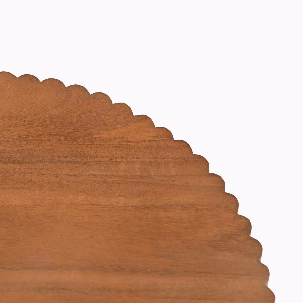 FurnitureboxUK Hood Round Walnut and Mango Wood Coffee Table in Brown – 3