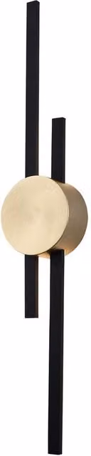 Happy Homewares Modern Ring Design LED Wall Light Fitting in Gold and Black – 1