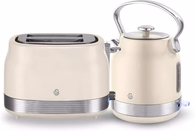 Swan Retro Breakfast Essentials Bundle in Cream and Beige