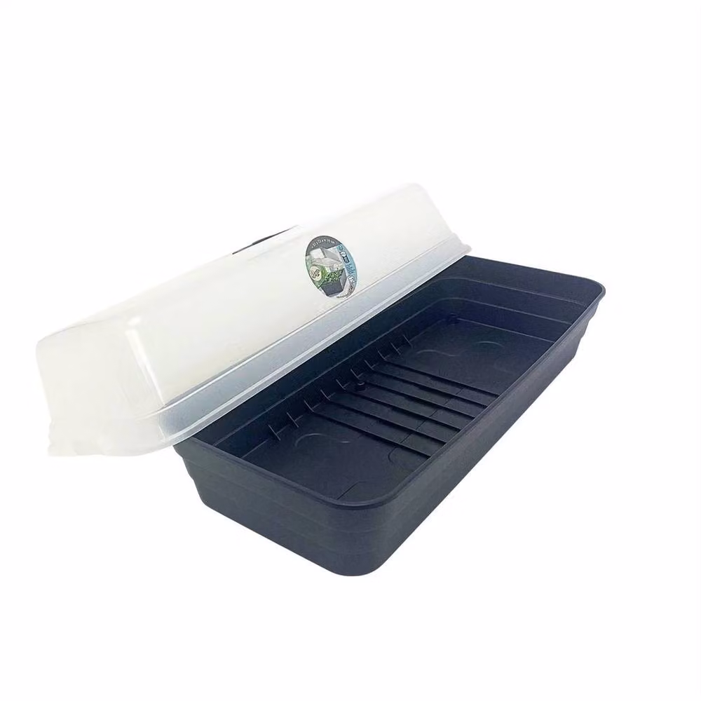 FLAVORA Black Seed Starter Tray and Plant Propagator Planter – 4