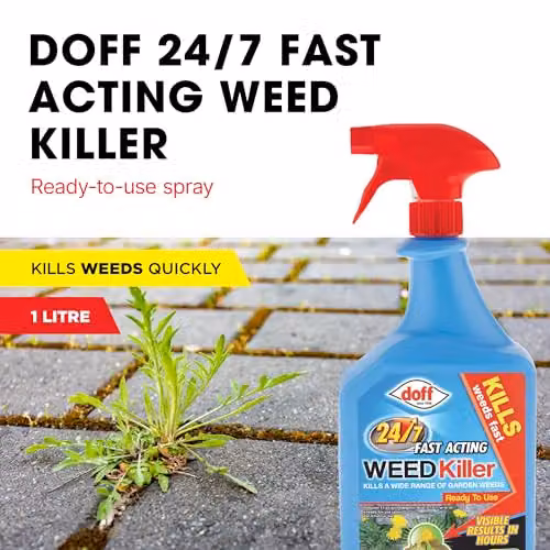 Doff 24/7 Superfast Weedkiller RTU, Glyphosate Free, 1 l – 2