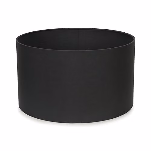 ValueLights Modern Grey Fabric Cylinder Drum Lamp Shade with Reducer Ring, Width: 35 cm