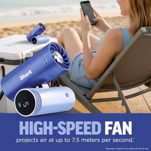 Shark ChillPIll 3-in-1 Personal High-Speed Fan Haze FA022UKLV Blue – 2