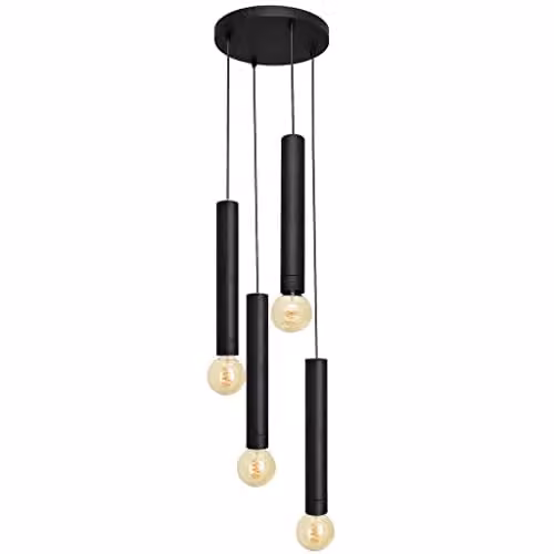 Netlighting Tuba Cluster Pendant Ceiling Light in Black, Diameter: 30 cm – 1