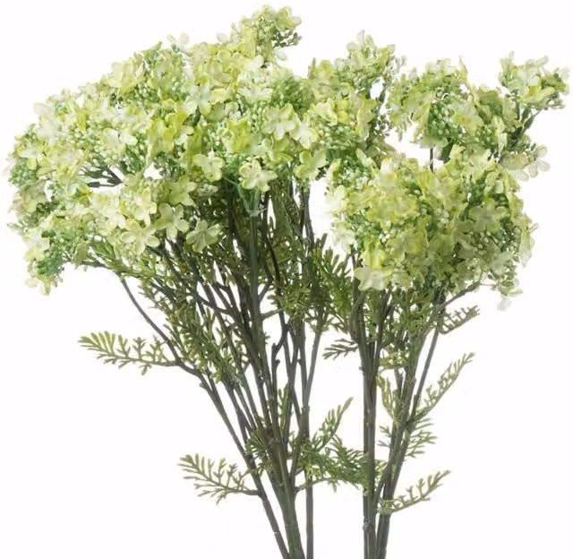 Lemon Pavilion Plumb Blossom Artificial Hydrangea Spray, Green, W29 x D29 x H71 cm