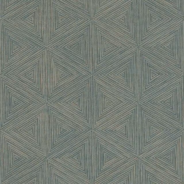 Rasch Boho Geometric Abstract Textured Vinyl Wallpaper in Blue