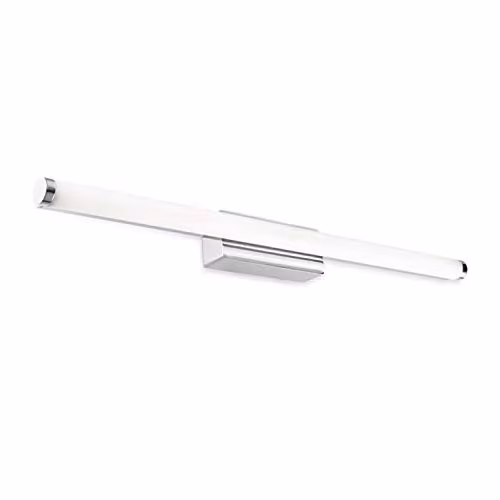 Netlighting LEDS C4 Toilet Slim Bathroom LED Wall Light in Chrome and Grey, 2010lm, 3000K, IP44
