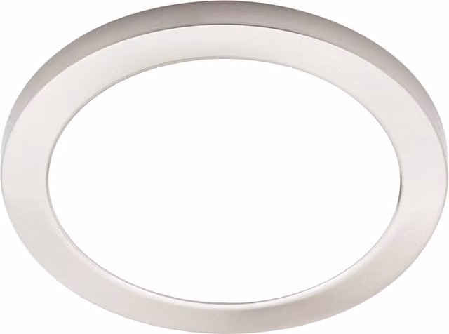 Litecraft Darly 18W LED Ring Flush Ceiling or Wall Light in Silver