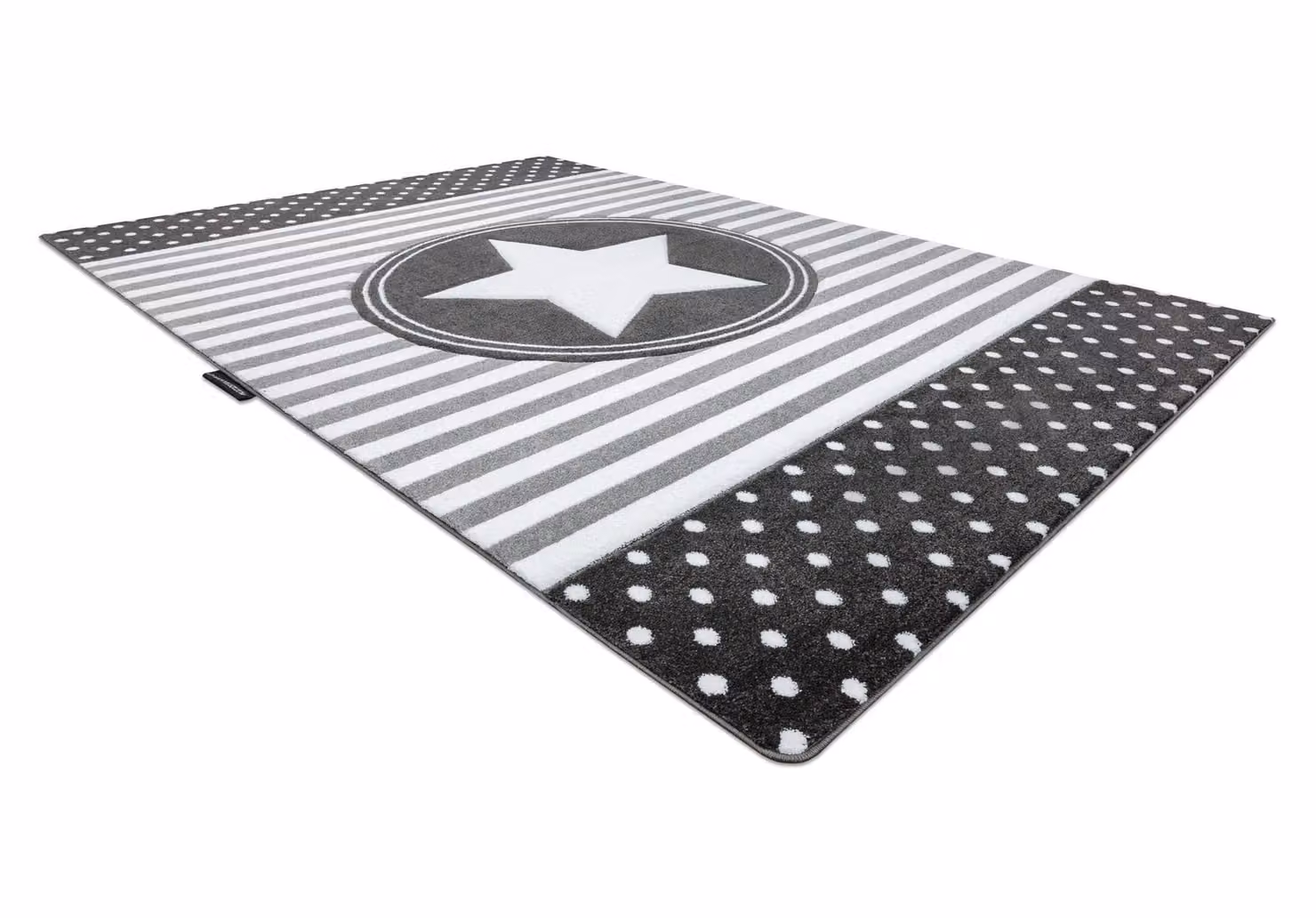 RugsX Petit Grey Rectangular Polypropylene Rug, W: 140 cm, D: 190 cm – 3
