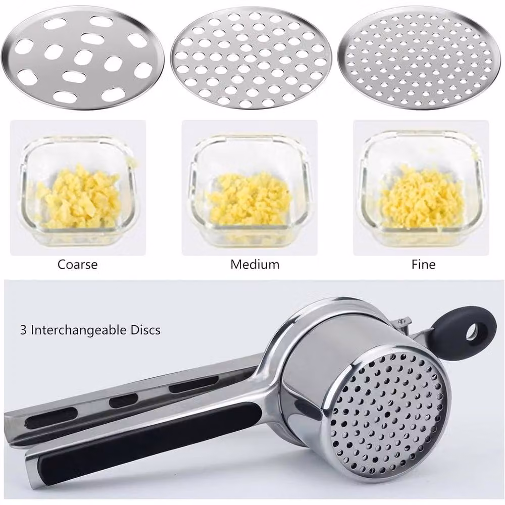 VOGREX Stainless Steel Potato Ricer and Fruit Squeezer in Silver – 2