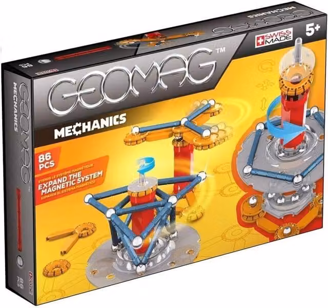Geomag Mechanics 86 Piece Metal Construction Set in Grey