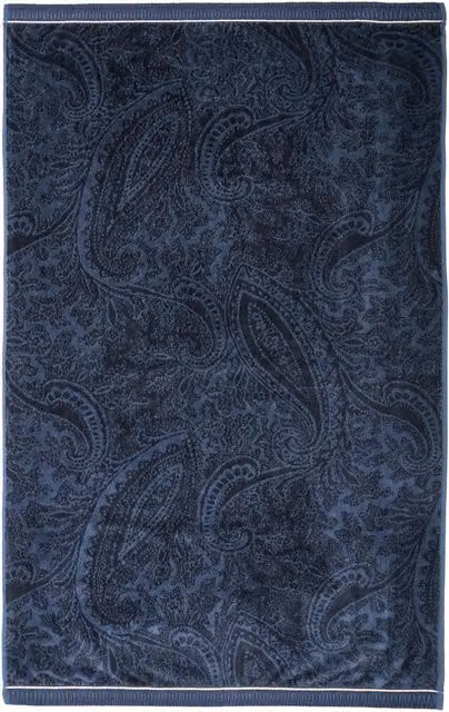 Bedeck of Belfast Freya Cotton Bath Towel with Border, Blue