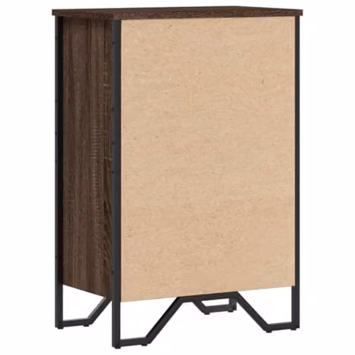 vidaXL Modern Brown Bookcase in Engineered Wood W/D/H: 50 x 31 x 74.5 cm – 5