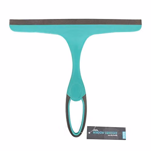JVL Hand Held Window Squeegee Wiper Blade in Turquoise and Grey – 1